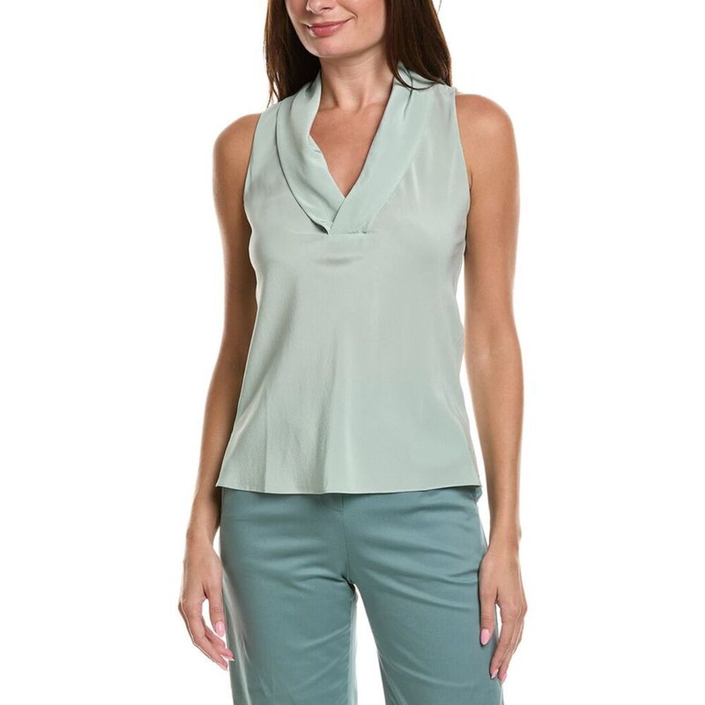 Hugo Boss Womens Boss  Bolaru Silk Top, Green